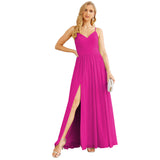 Niulatu Strap Bridesmaid Dresses for Women Chiffon Long Formal Party Prom HZ1007