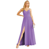 Niulatu Strap Bridesmaid Dresses for Women Chiffon Long Formal Party Prom HZ1007