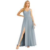 Niulatu Strap Bridesmaid Dresses for Women Chiffon Long Formal Party Prom HZ1007