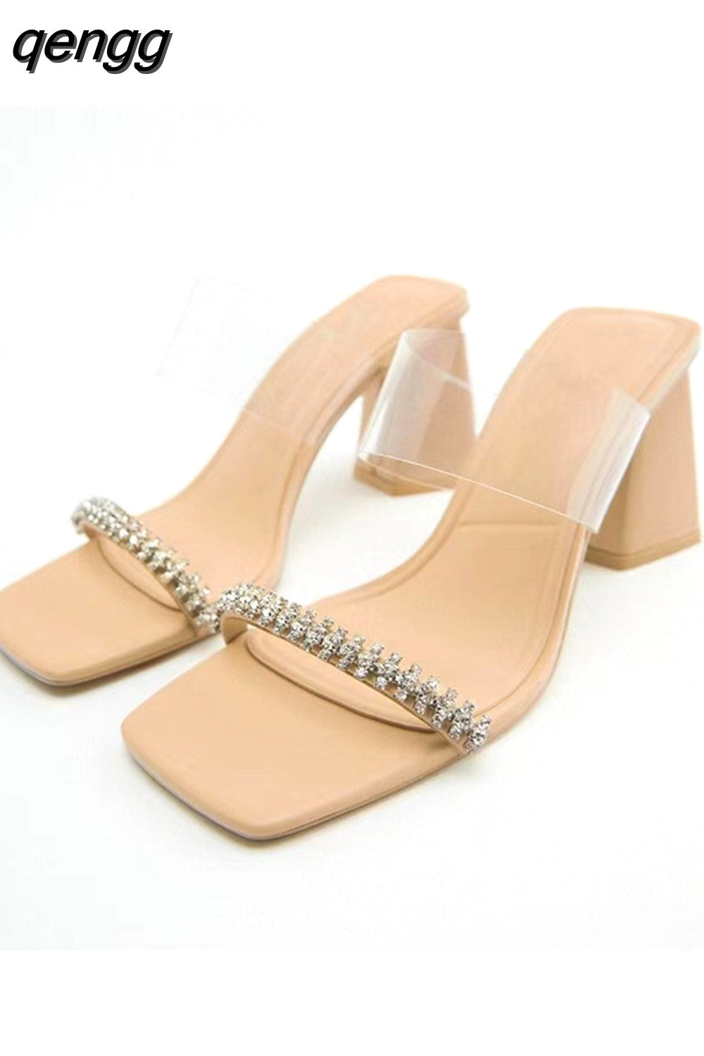 Niulatu High Heels Woman Summer Transparent Sandals High Heel Shoes Elegant Party Pumps Female Sexy Heeled Sandal DJSE