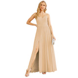 Niulatu Strap Bridesmaid Dresses for Women Chiffon Long Formal Party Prom HZ1007