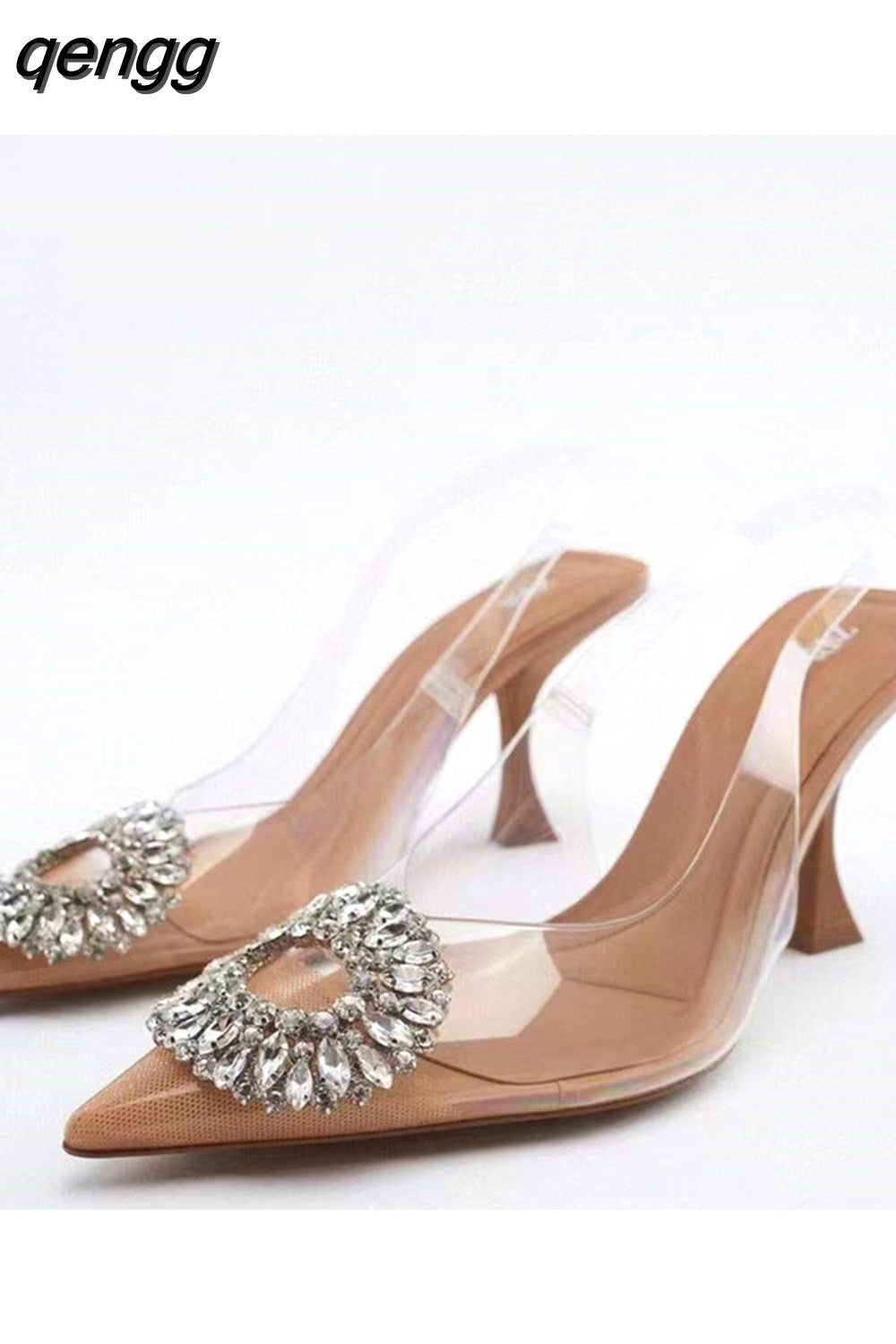 Niulatu High Heels Woman Summer Transparent Sandals High Heel Shoes Elegant Party Pumps Female Sexy Heeled Sandal DJSE