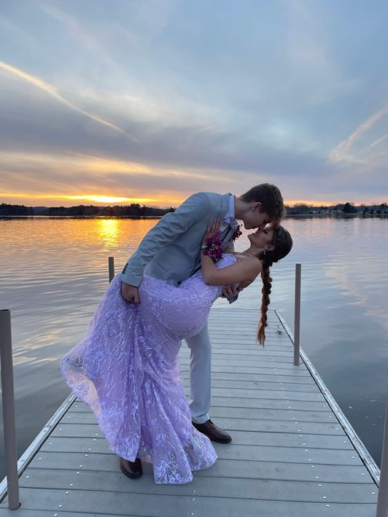 Niulatu Purple Mermaid Prom Dress Purple Evening Dress HZ1007