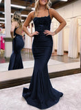 Niulatu Backless Mermaid Lace Green Long Prom Dress, Green Formal Elegant Evening Dress Wedding Guest Dress HZ1026