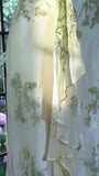 Niulatu Halter Sheath Chiffon Beaded Formal Dresses, Light Green Long Prom Dresses HZ1026