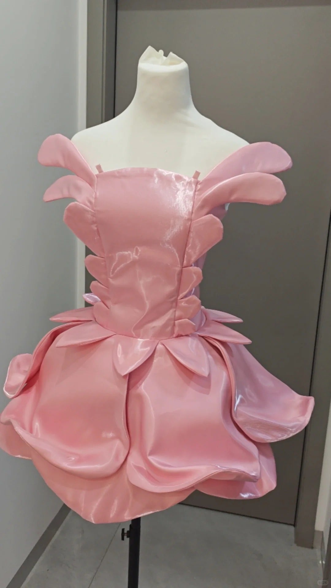 Niulatu Pink Strapless Short Ball Gown 1 6th Birthday Dress Middle School Hoco Dresses HZ1031