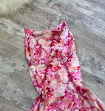Niulatu Spaghetti Straps Sheath Short Prom Dresses, Floral Homecoming Dresses HZ1026