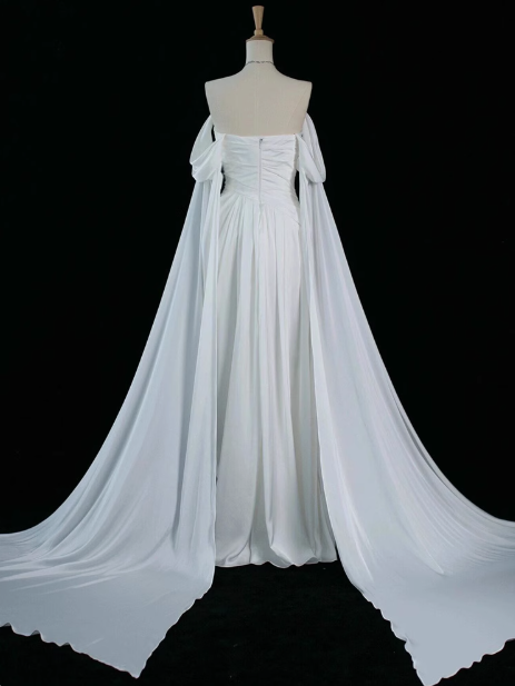 Niulatu Purple A-Line Off Shoulder Satin Long Prom Dress Formal Evening Dress HZ1026