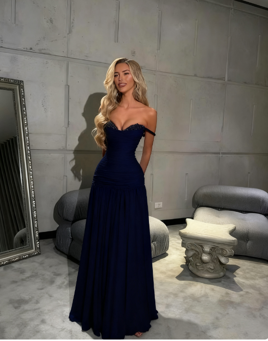Niulatu Spaghetti Strap A-Line Tiffany Blue Long Prom Dresses Chiffon Sleeveless Formal Dresses Tiffany Blue Evening Dresses HZ1026