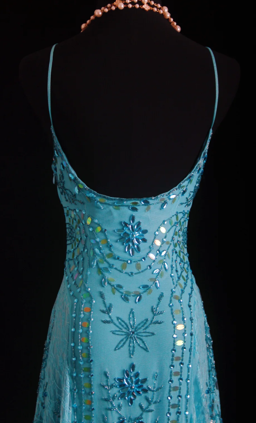 Niulatu Spaghetti Strap Sheath Blue Short Birthday Dresses Lace Beading Blue Formal Dresses HZ1026