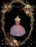 Niulatu Strapless Ball Gown Tulle Pink Short Prom Dresses Sequined Homecoming Dresses Pink Birthday Dresses HZ1026
