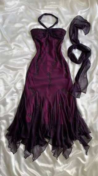 Niulatu Halter Mermaid Long Prom Dresses Chiffon Beaded Dark Green Long Formal Dresses HZ1026