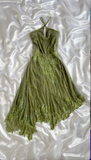 Niulatu Green Lace Chiffon Sequins Beaded Prom Dress Formal Evening Dress HZ1007