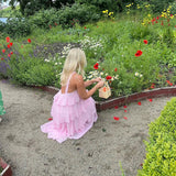 Niulatu A line Halter Chiffon floor-length pink prom dresses SD1480