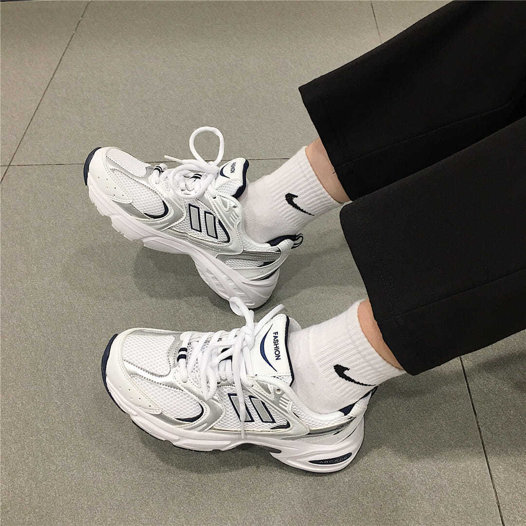Niulatu Women Breathable PU Leather Sneakers Running Flat Shoes Sport Shoes Breathable Casual Shoes Women Chaussure Femme Sapatos DJSE