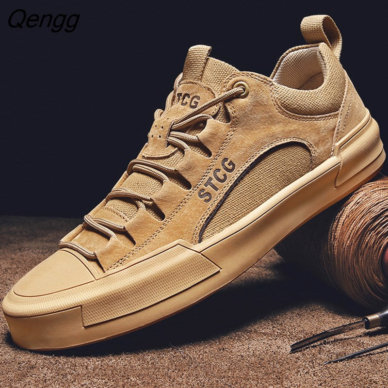 Niulatu Genuine Leather Men Shoes fashion Loafers Luxury Men's Casual Shoes Lace up comfortable Outdoor Men Sneakers shoes DJSE
