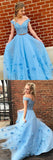 Niulatu tulle lace off shoulder long prom dress, tulle formal dress HZ0113
