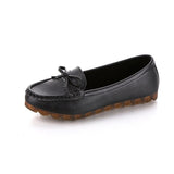 Niulatu Women's Flat Shoes Ballet Flats Moccasin Woman Butterfly-knot Slip On Soft Sole Loafers Women Flock Ladies Footwear 2025 DJSE