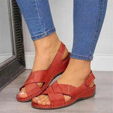 Niulatu Women Sandals Rome Shoes Woman Wedge Summer Shoes Female Footwear Ladies Platform Drop Shipping Sandalia Feminina 1020 DJSE