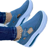 Niulatu Women Flats New Thick Soled Comfortable Shoes Women Hollow Out Women's Shoes Retro Sneakers Women Shoe Moccasins Plus Size Shoes DJSE