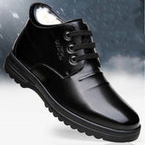 Niulatu Men's Brogue Boots New Cow Leather Men's Shoes Fashion Motorcycle Boots Comfortable Ankle Boots Casual Shoes DJSE