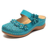 Niulatu Women Fashion Sandals Flat Ladies Flower Sandals Comfortable Female Soft Bottom Shoes Leisure ladies Hollow Out Light Footwear DJSE