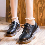 Niulatu Women Oxfords Women's shoes Ladies PU Leather Solid Shoes Female Round Toe Sewing Comfortable Footwear Lolita Shoes 2025 DJSE