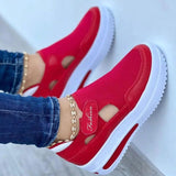 Niulatu Women Flats New Thick Soled Comfortable Shoes Women Hollow Out Women's Shoes Retro Sneakers Women Shoe Moccasins Plus Size Shoes DJSE