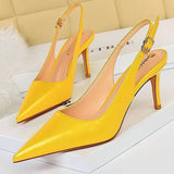 Niulatu Shoes Patent Leather Woman Pumps Kitten Heels Occupation OL Office Shoes Classic Pumps Plus Size 35-43 Shoes Women Heels DJSE