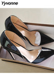 Niulatu bling classic shoes 8cm 10cm 12cm high thin heels plus size 33-45 pointed toe office concise cozy pump QP188 ROVICIYA DJSE