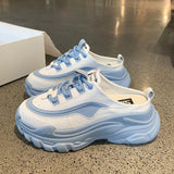 Niulatu Spring Casual Shoes Women Half-drag Fashion Women Shoes Lazy Shoes Shoes for Women Sneakers Platform Shoes Zapatos De Mujer DJSE