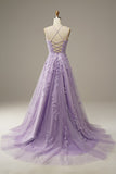 Niulatu tulle lace long prom dress formal dress HZ0113