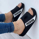 Niulatu Size Comfort Platform Beach Sandals 2025 Summer Fashion Casual Shoes of Women Outdoor Open-toed Cloth Flat Slippers Ladies DJSE