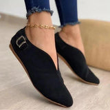 Niulatu Pointed Toe Suede Women Flats Shoes Woman Loafers Summer Fashion Sweet Flat Casual Shoes Women Zapatos Mujer Plus DJSE