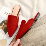 Niulatu 2025 Autumn Woman Mules Without Heels Half Slippers Sandalias Loafers Ballet Flats Zapatos Mujer Calzado Women Shoes 33 DJSE