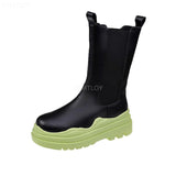 Niulatu Winter Designer Warm Ankle Mid Heels Platform Chelsea Boots Snow Fashion Women Shoes Chunky Ytmtloy Botines De Mujer DJSE