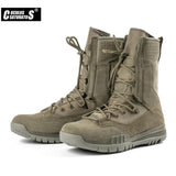 Niulatu Ankle Boots Men Outdoor Cow Suede Tactical Combat Man Boots Army Hunting Work Boots For Men Shoes Casual Boots DJSE