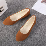 Niulatu Women Flat Shoes Trend Simple Sweet Classic Candy Colors New Autumn Summer Casual Flock Flats Boat Cute Girls Flats Office Shoes DJSE