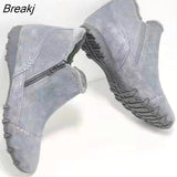 Niulatu Winter Boots Leopard Women Shoes Flat Casual Cotton Shoes Ankle Boots Thicken Warm Snow Boots Plush Couple Shoes DJSE