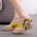 Niulatu High Heel Slippers Woman Slippers Lady Home Slippers Casual Beach Flip Flops Thick Bottom Sandals Women Shoes DJSE