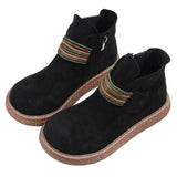 Niulatu Women Boots British Wind Short Boots 2025 New Mori Literary Retro Thick Bottom Women's Ankle Boots Big Head Doll Shoes DJSE