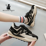 Niulatu Women Sports Shoes 2025 Spring Platform Sneakers Casual Running Shoes Non Slip Comfortable Female Shoe Black New DJSE