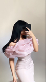 Niulatu Off The Shoulder Sheath Prom Dress Party Evening Dress HZ1007
