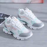 Niulatu Women Korean Platform Sneakers Women Shoes Thick Bottom Chunky Sneakers Breathable Mixed Colors Slip on Casual Shoes Woman 2025 DJSE