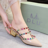 Niulatu Woman 2025 Summer Ladies High Heels Valentine Shoes Female Pointed Toe Pumps For Womens Shoe Zapatos Chaussure Femme DJSE