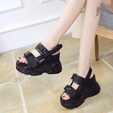 Niulatu Platform Sandals Women 2025 High Heels Sexy Open-toed Sandals Wedge Increased Shoes Ladies Beach Summer Sandalia DJSE