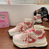 Niulatu Lolita shoes new pink platform sneakers sweet purple Japanese Women shoe college girls Tennis shoes Women's sports shoes DJSE