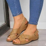 Niulatu Women Sandals Rome Shoes Woman Wedge Summer Shoes Female Footwear Ladies Platform Drop Shipping Sandalia Feminina 1020 DJSE