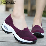 Niulatu Women Sneakers Ladies Slip on Knitting Autumn Walking Shoes Female Casual Comfort 2025 Fashion Woman Loafers Flat Shoes DJSE