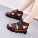 Niulatu Summer New Women Sandals Platform Shoes Wedge Low Heels Women Mujer Pumps Peep Toe Woman Chaussures Femme Sandalias Shoes DJSE